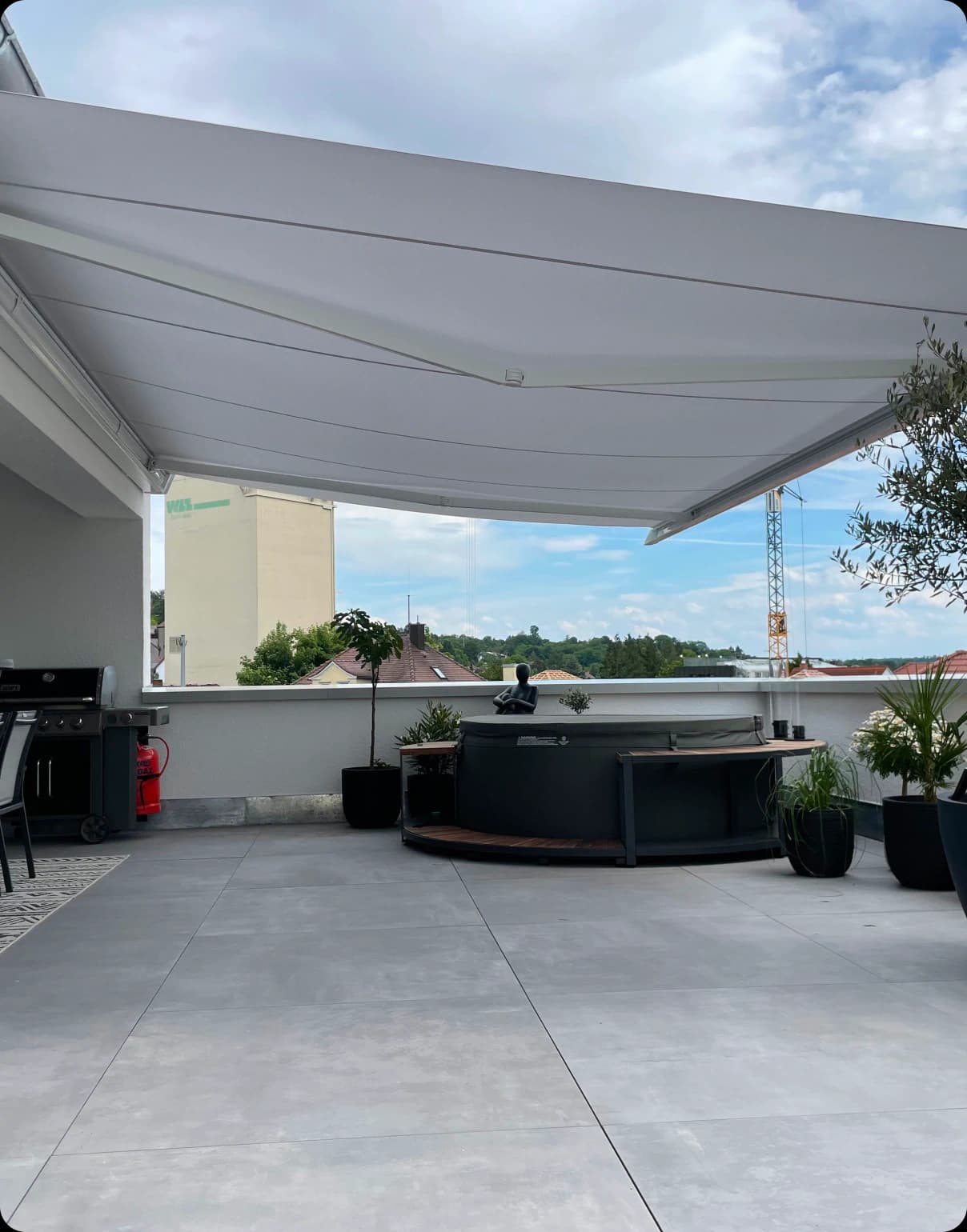 Markise eingebaut von raumdecor schnell