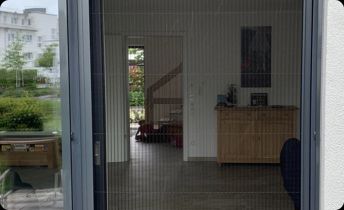 Terassentür mit Insektenschutz