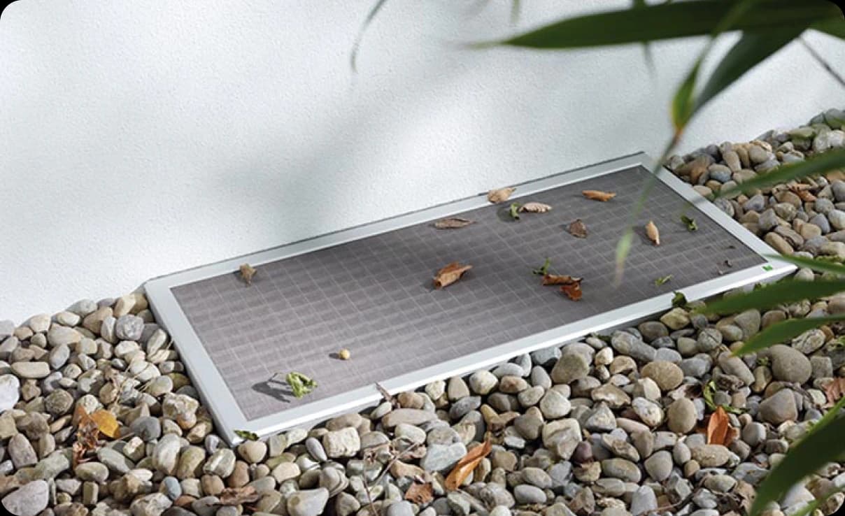 Gitterschacht Schutz gegen Dreck