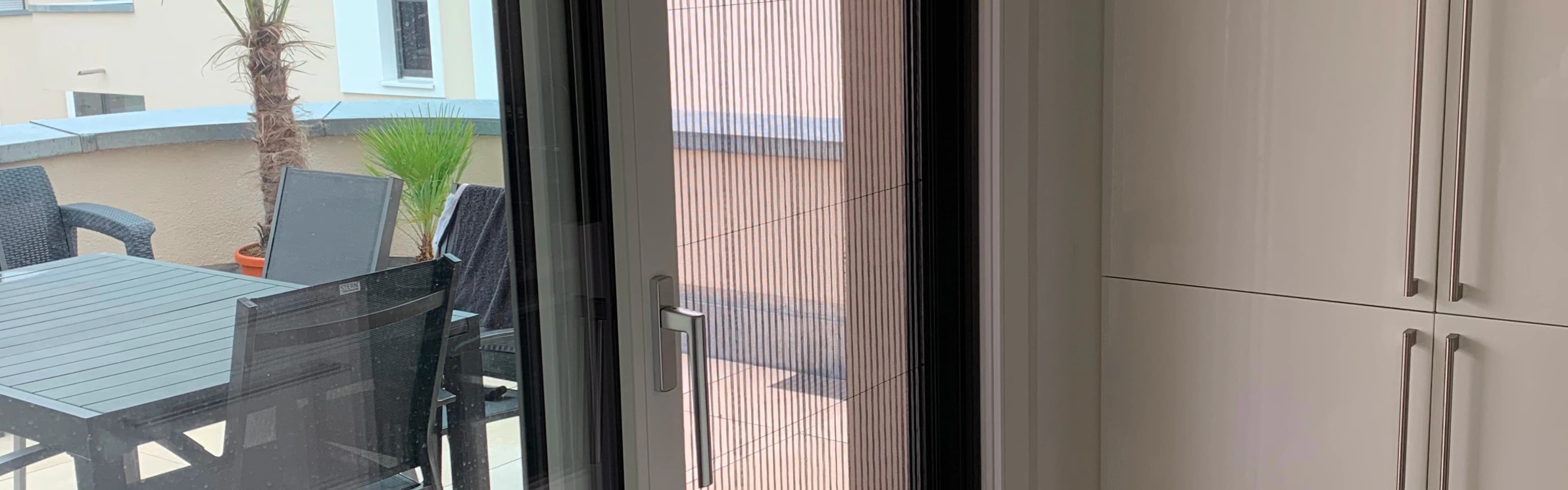 Terassentür mit Insektenschutz