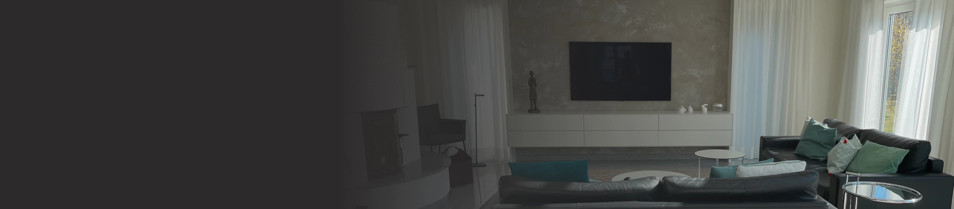 Frisch renoviertes Wohnzimmer