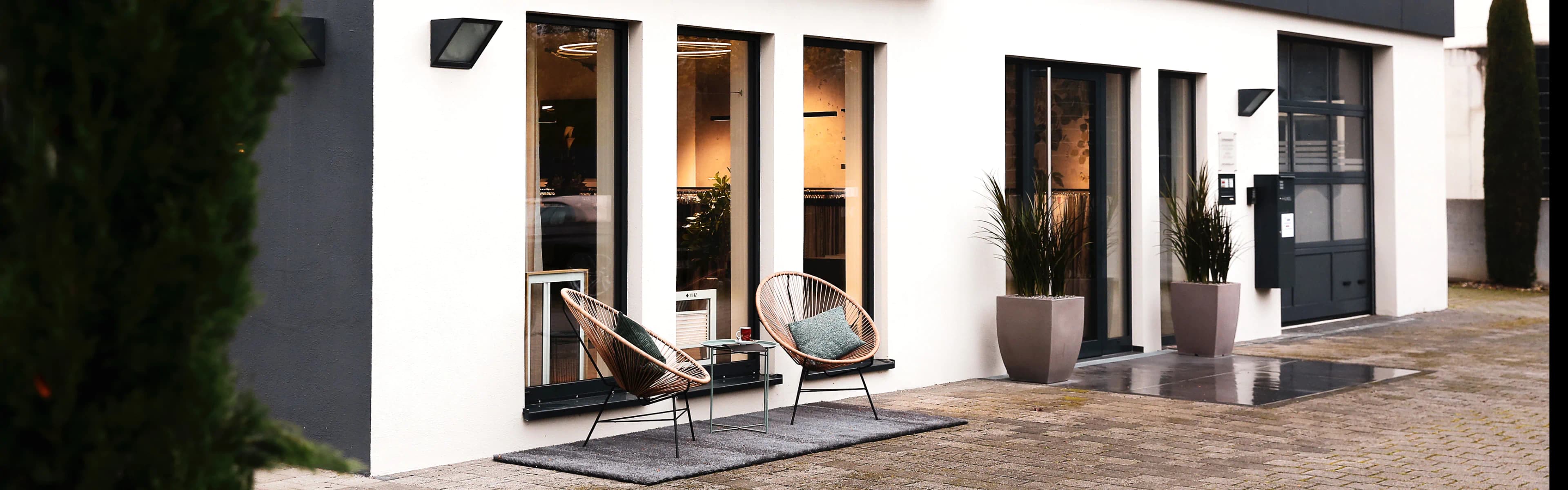 Außenfassade von der Austellung von raumdecor